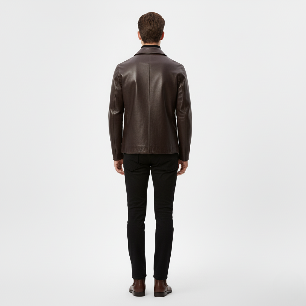 Modern Minimalist Leather Jacket