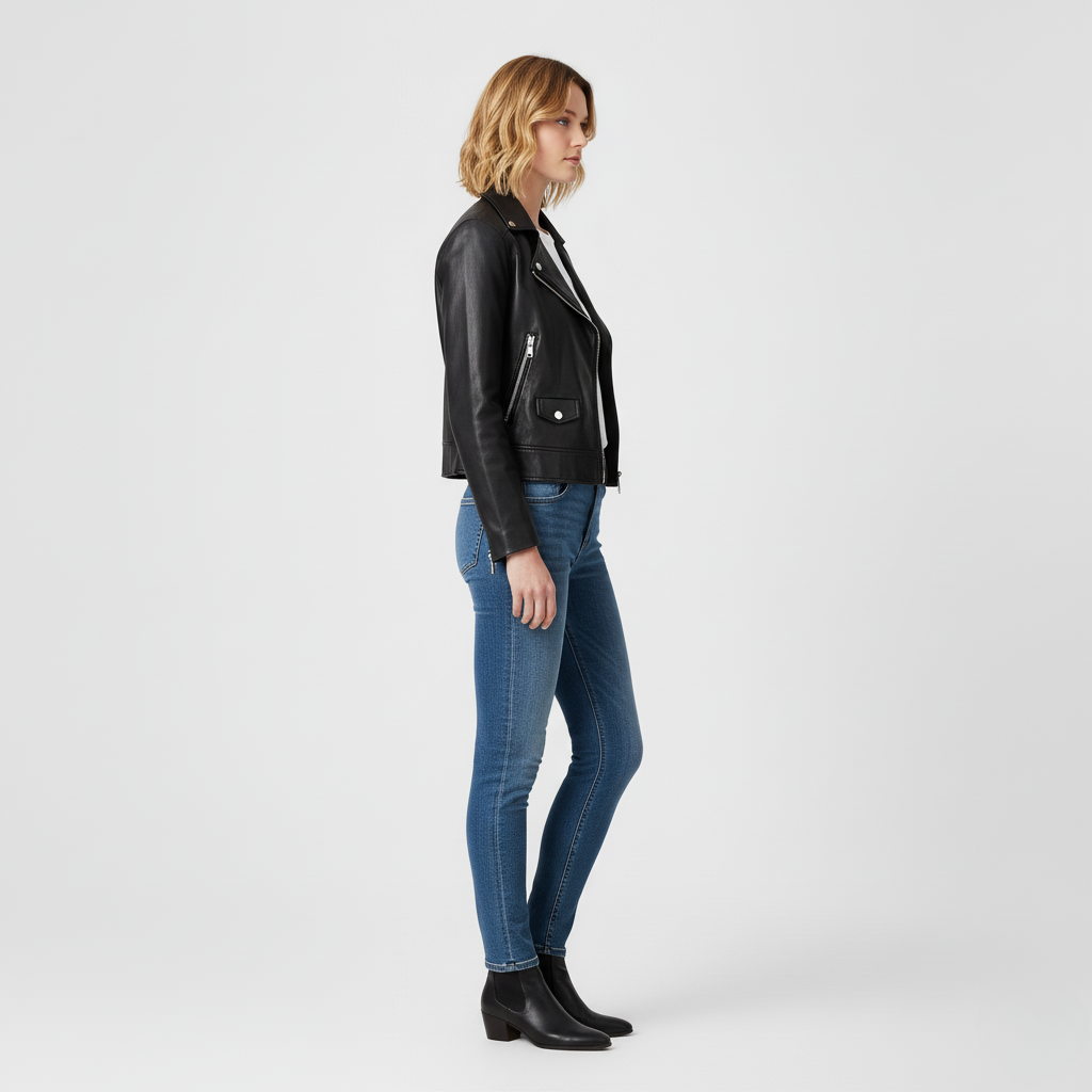 Classic Leather Biker Jacket