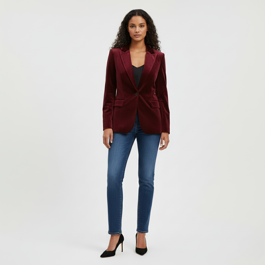 Velvet Tailored Blazer