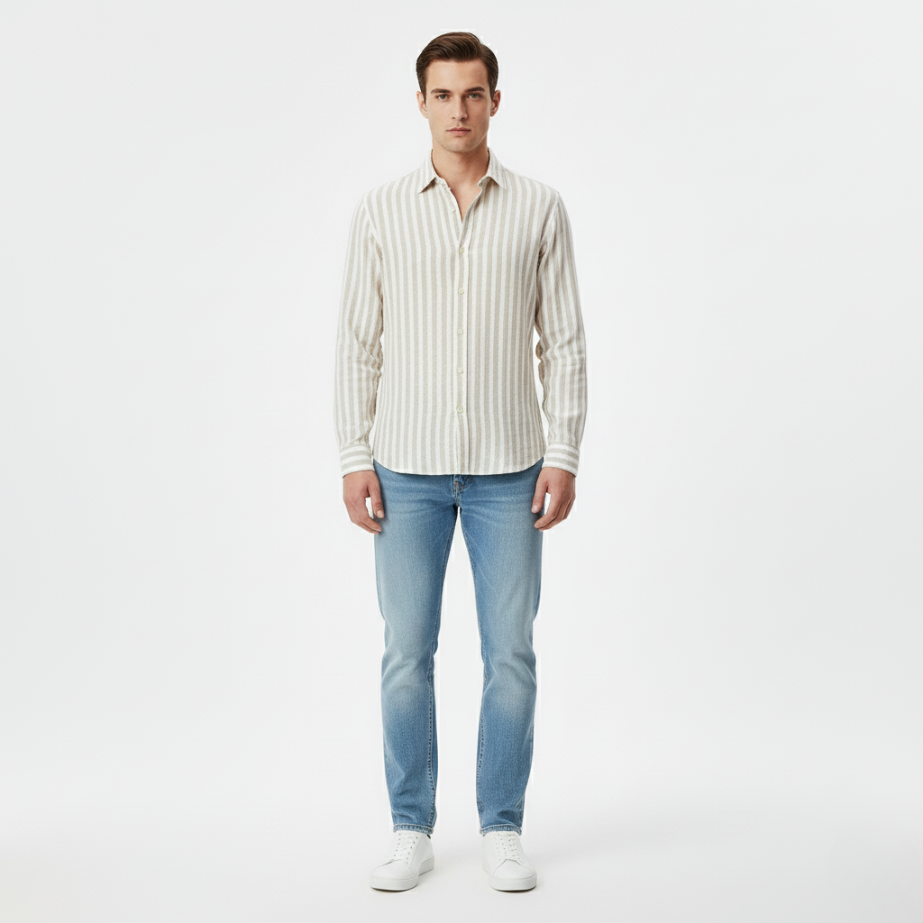 Striped Button Down Shirt