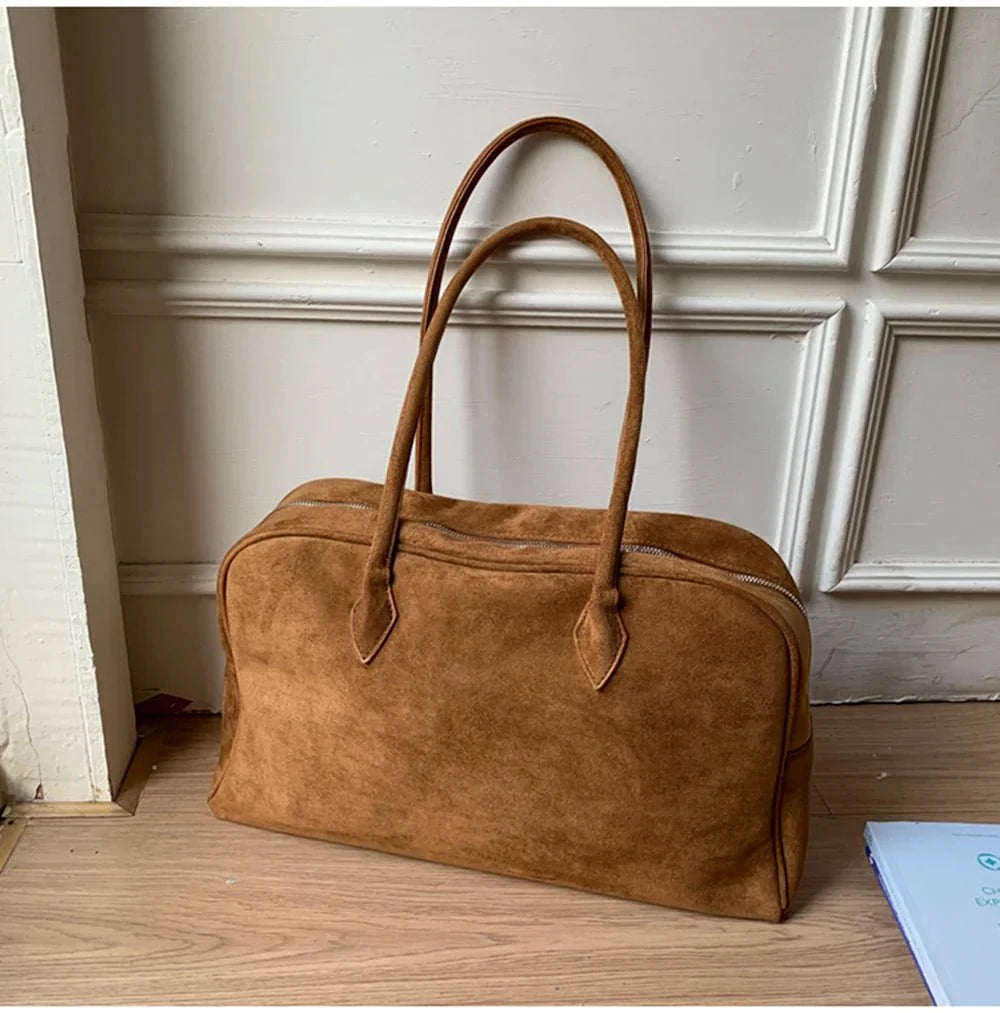 Amalia Suede Shoulder Bag