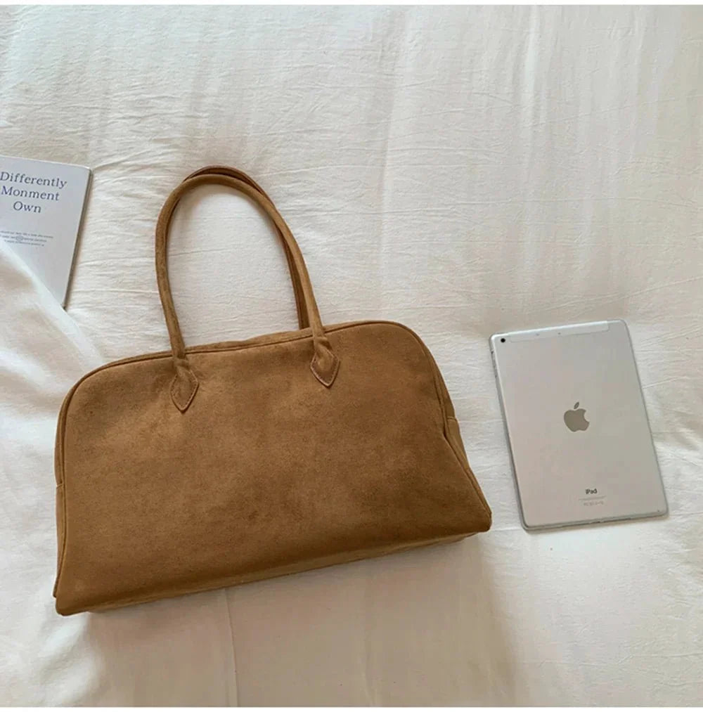 Amalia Suede Shoulder Bag