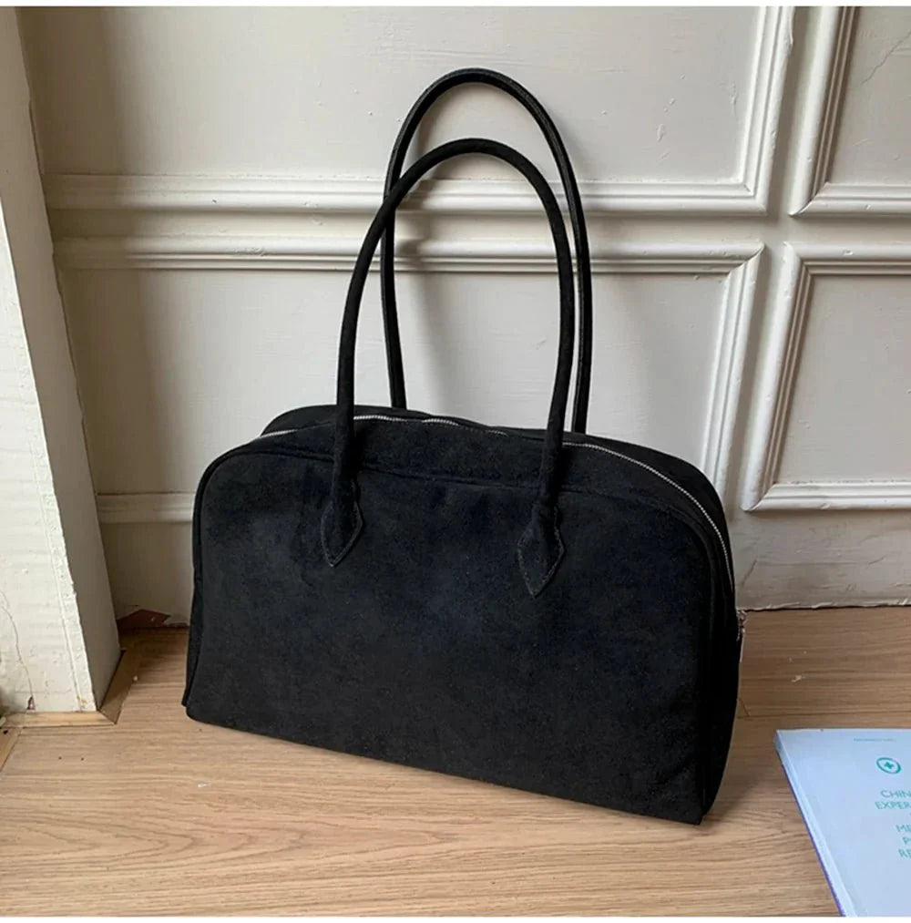 Amalia Suede Shoulder Bag
