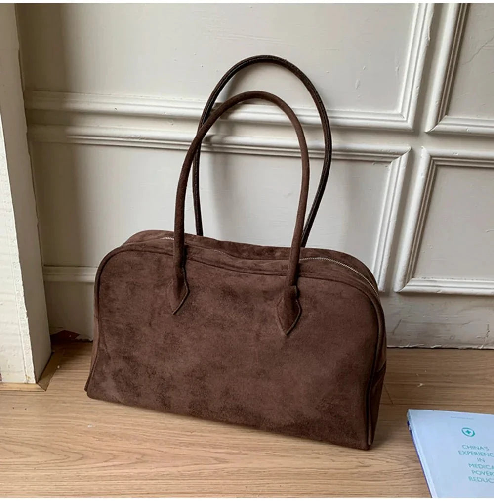 Amalia Suede Shoulder Bag
