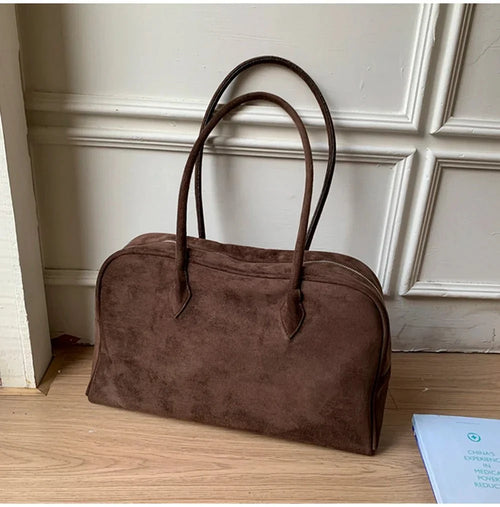 Amalia Suede Shoulder Bag