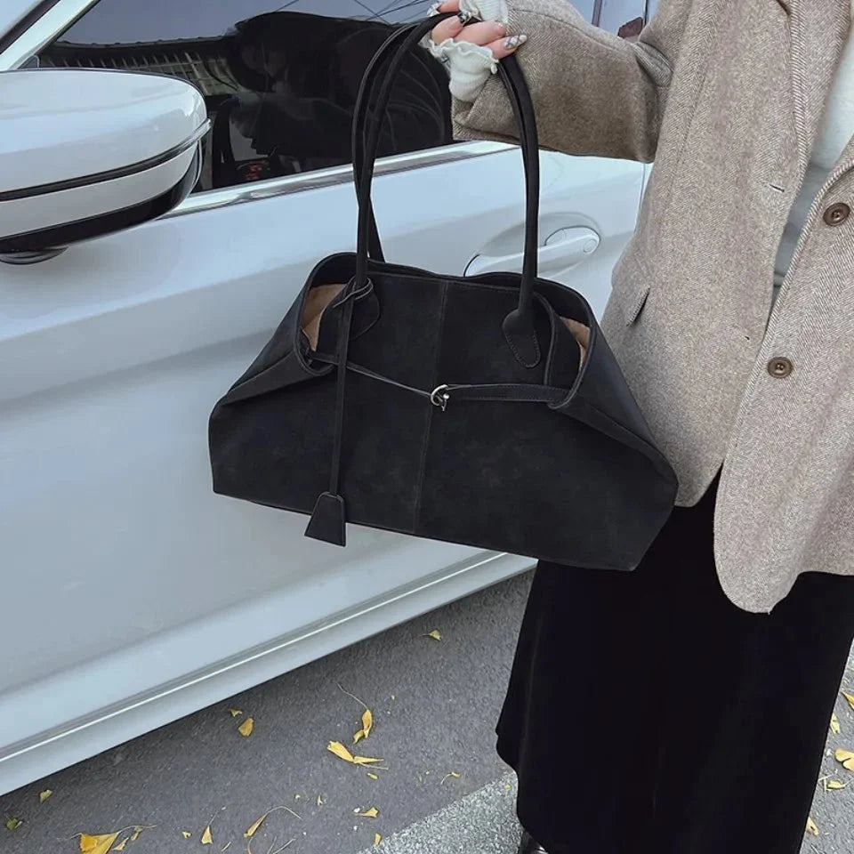 Amara Suede Handbag