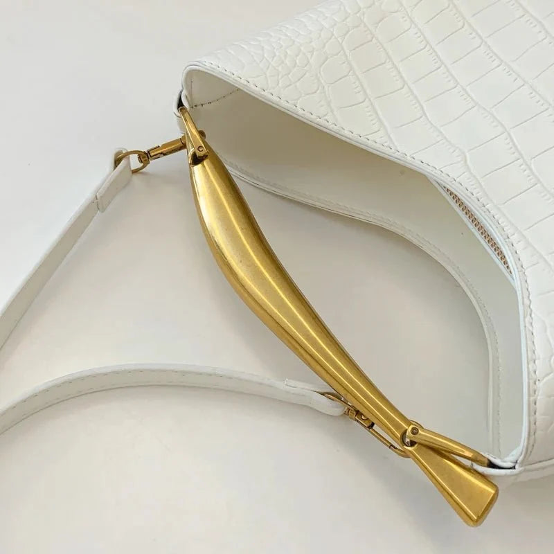 Anya Crocodile Pattern Handbag