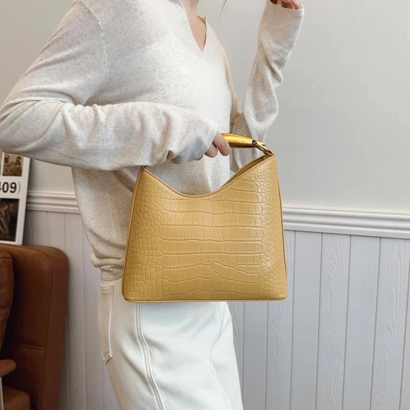Anya Crocodile Pattern Handbag