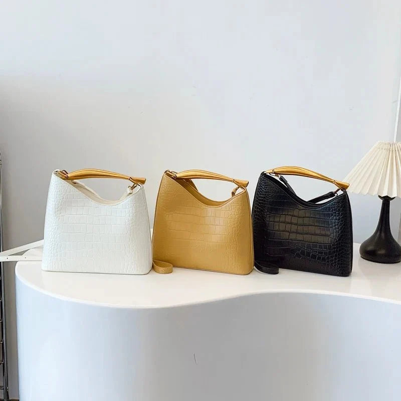 Anya Crocodile Pattern Handbag