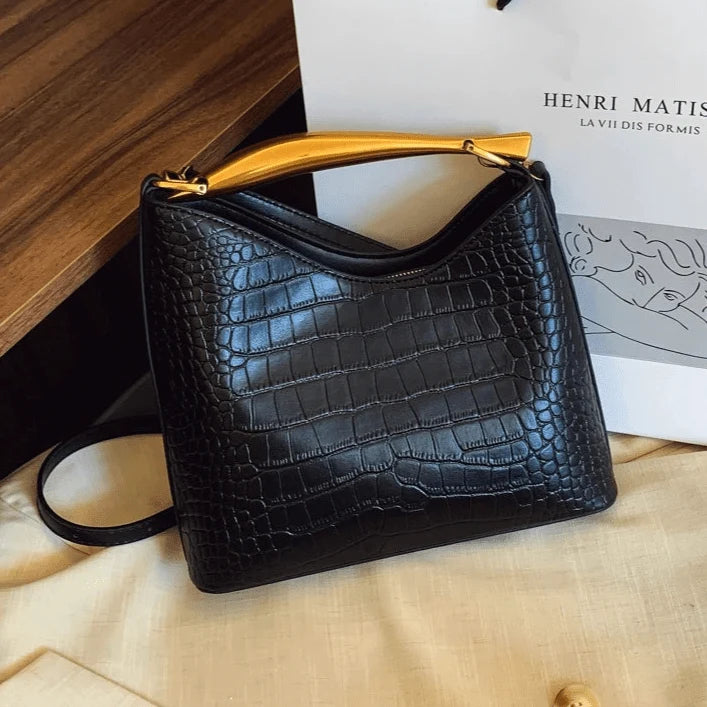 Anya Crocodile Pattern Handbag