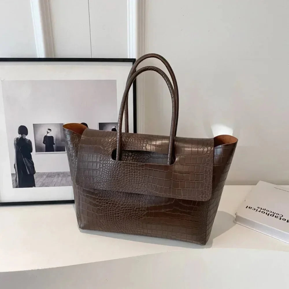 Claudia Crocodile Pattern Handbag