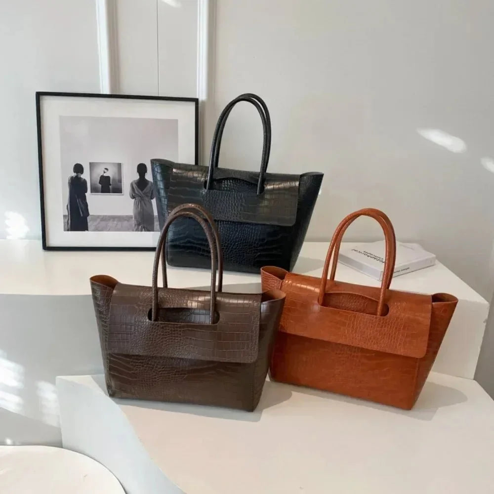 Claudia Crocodile Pattern Handbag
