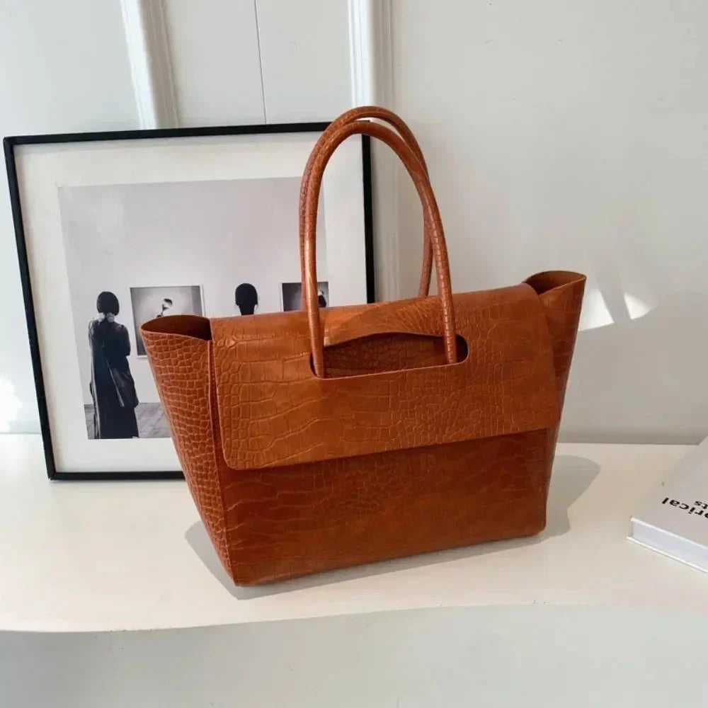 Claudia Crocodile Pattern Handbag