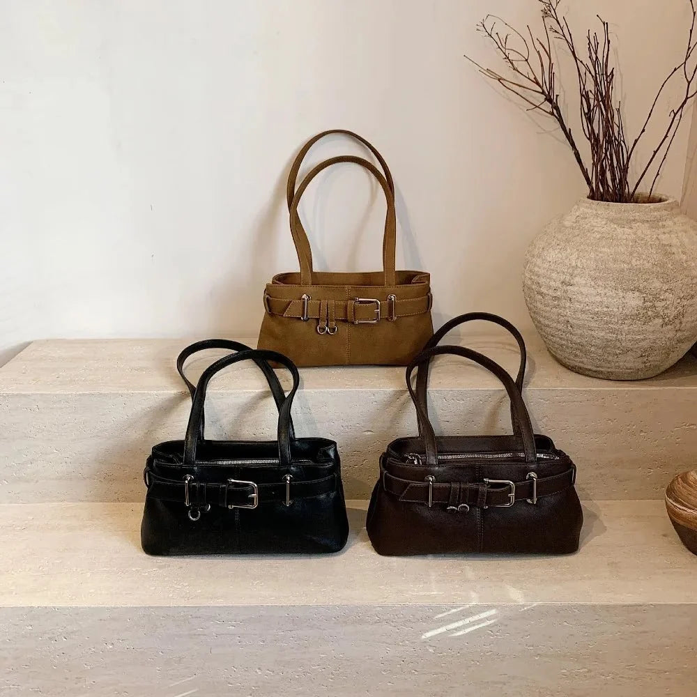 Gemma Retro Textured Tote Bag