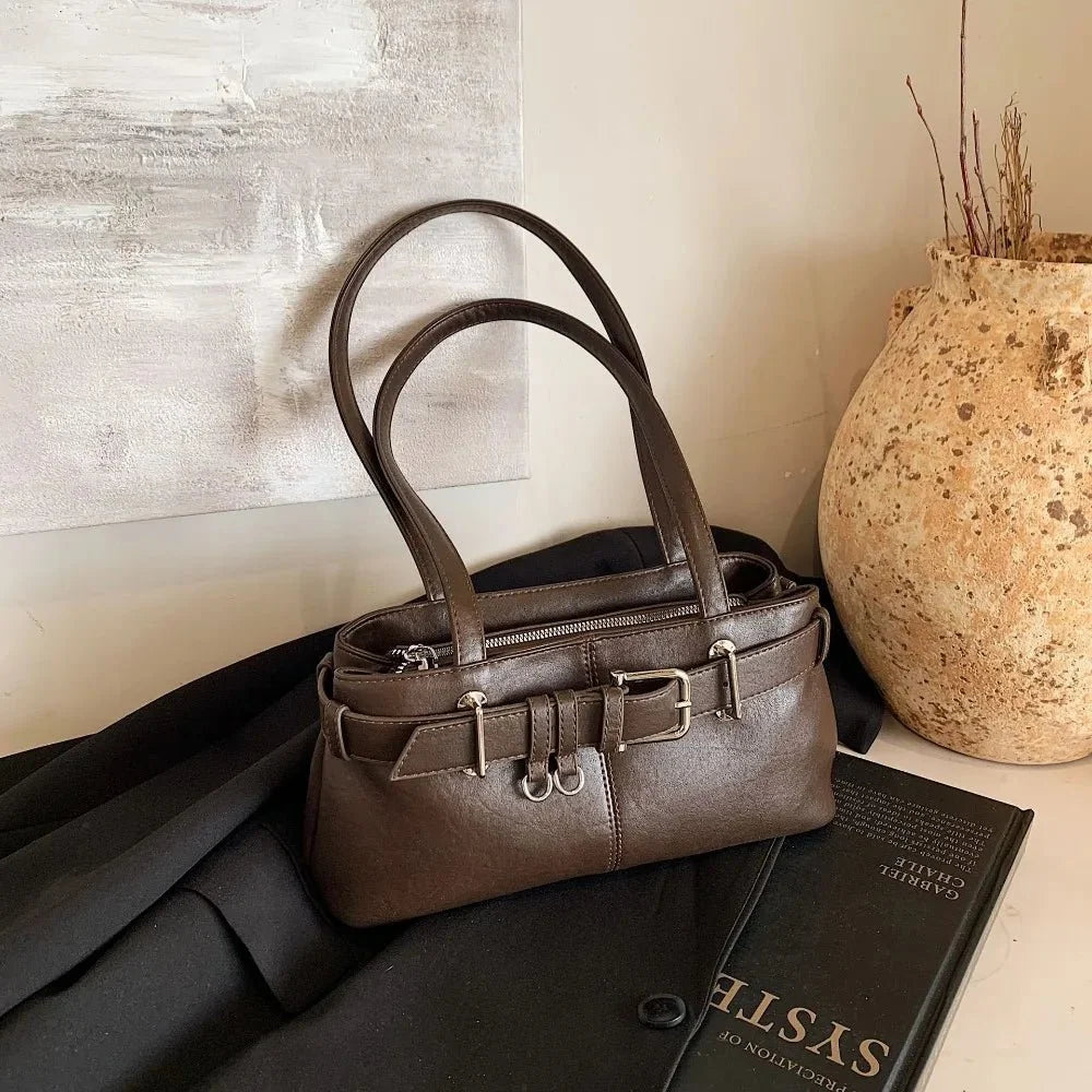 Gemma Retro Textured Tote Bag