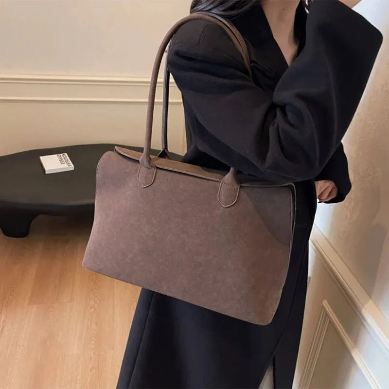 Isha Suede Shoulder Bag