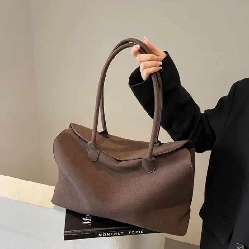 Isha Suede Shoulder Bag