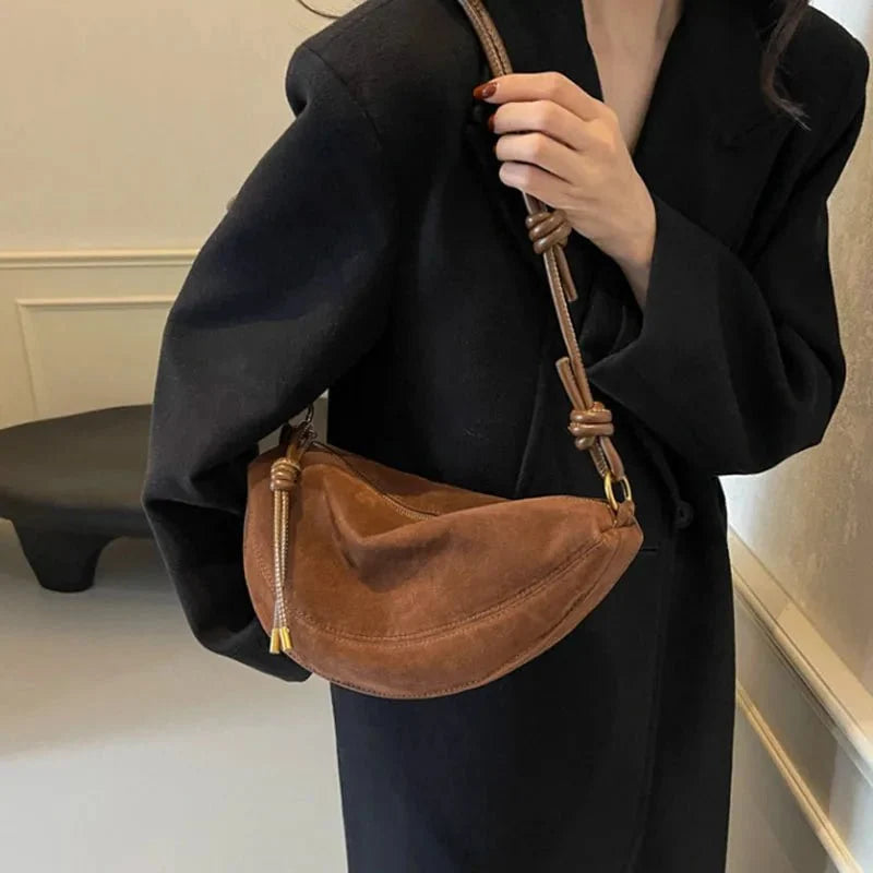 Mary Suede Shoulder Bag