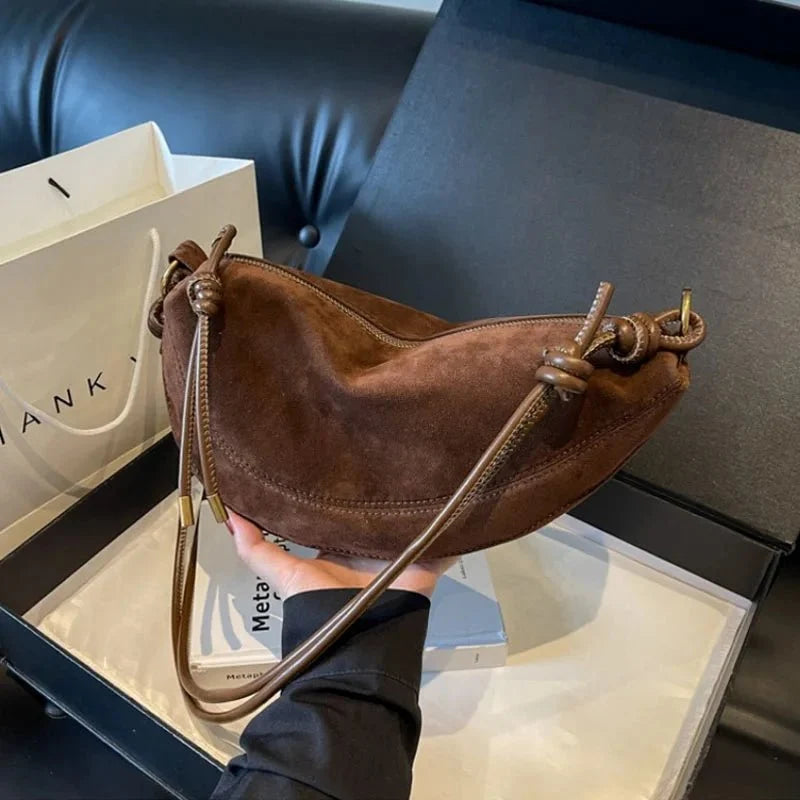 Mary Suede Shoulder Bag