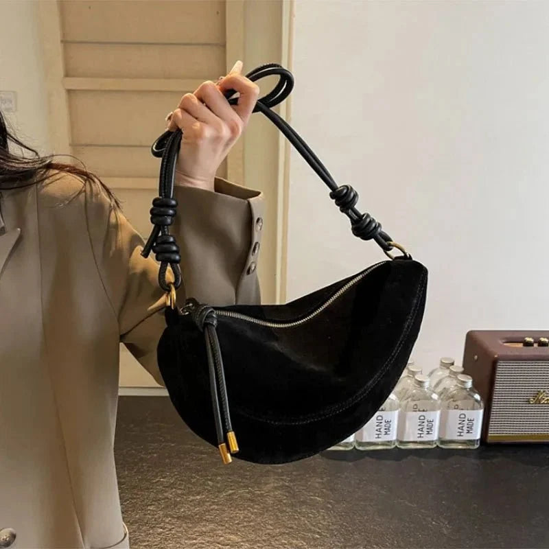 Mary Suede Shoulder Bag