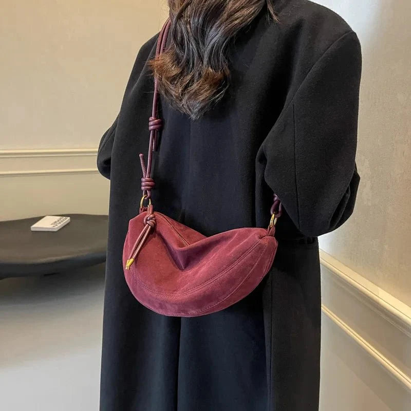 Mary Suede Shoulder Bag