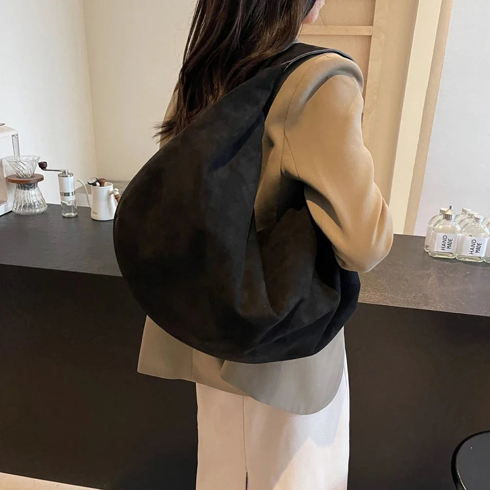 Odette Suede Hobo Handbag