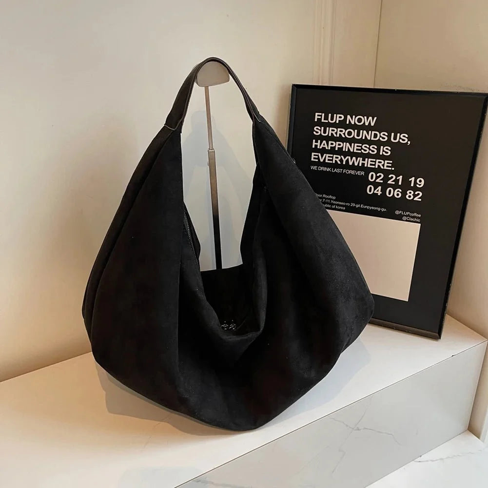 Odette Suede Hobo Handbag