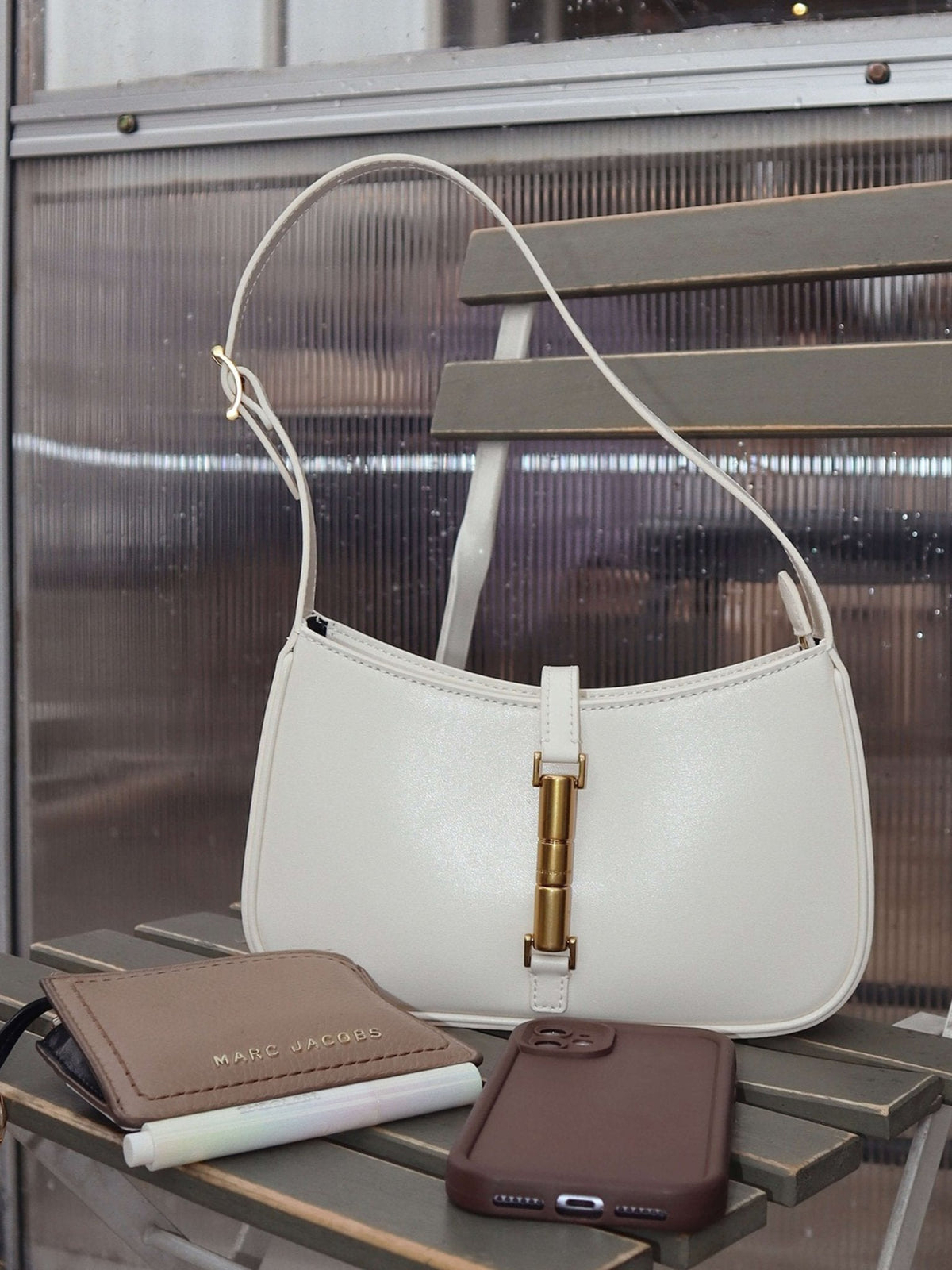 Rose Clutch with Strap